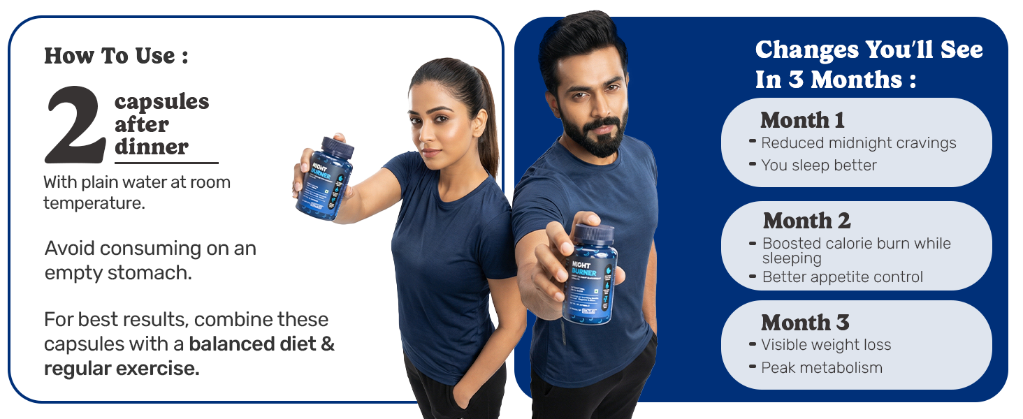 What’s Up Wellness Night Burner Capsules | Burn Fat During Sleep| GLP1 for Weight Loss, Boosts Metabolism and Curb Night Cravings | L-Carnitine & Berberine Supplement| Weight Loss for Women and Men | 90 Capsules