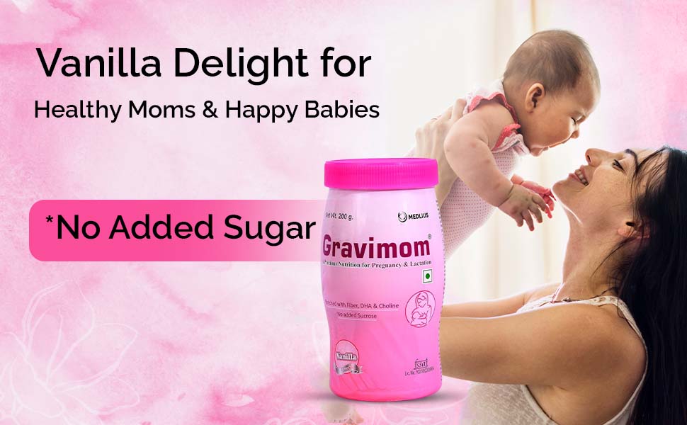 Gravimom Protein Powder - Nutrition for Pregnant & Lactating Women VANILLA