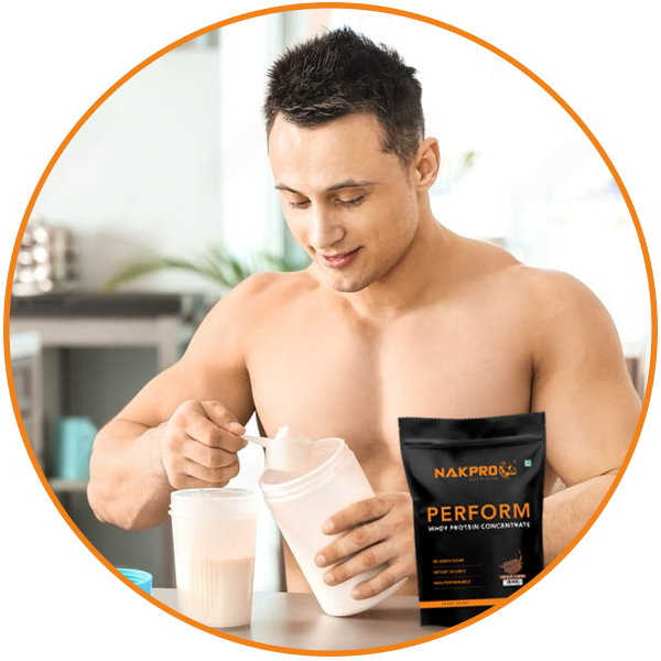NAKPRO NUTRITION Perform Whey Protein Concentrate | 1kg Unflavoured- Jar| 26g protein, Trustified Certified