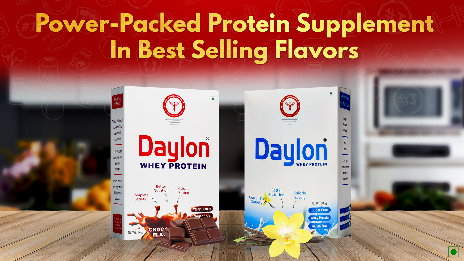 Diabetic Care Protein Powder Sugar Free|15.6G Protein Per 30G Of Serving,Provides 27 Vitamins&4.8G Fiber|Best Whey Protein Powder For Diabetic Patients 200Gm (Chocolate Flavour)