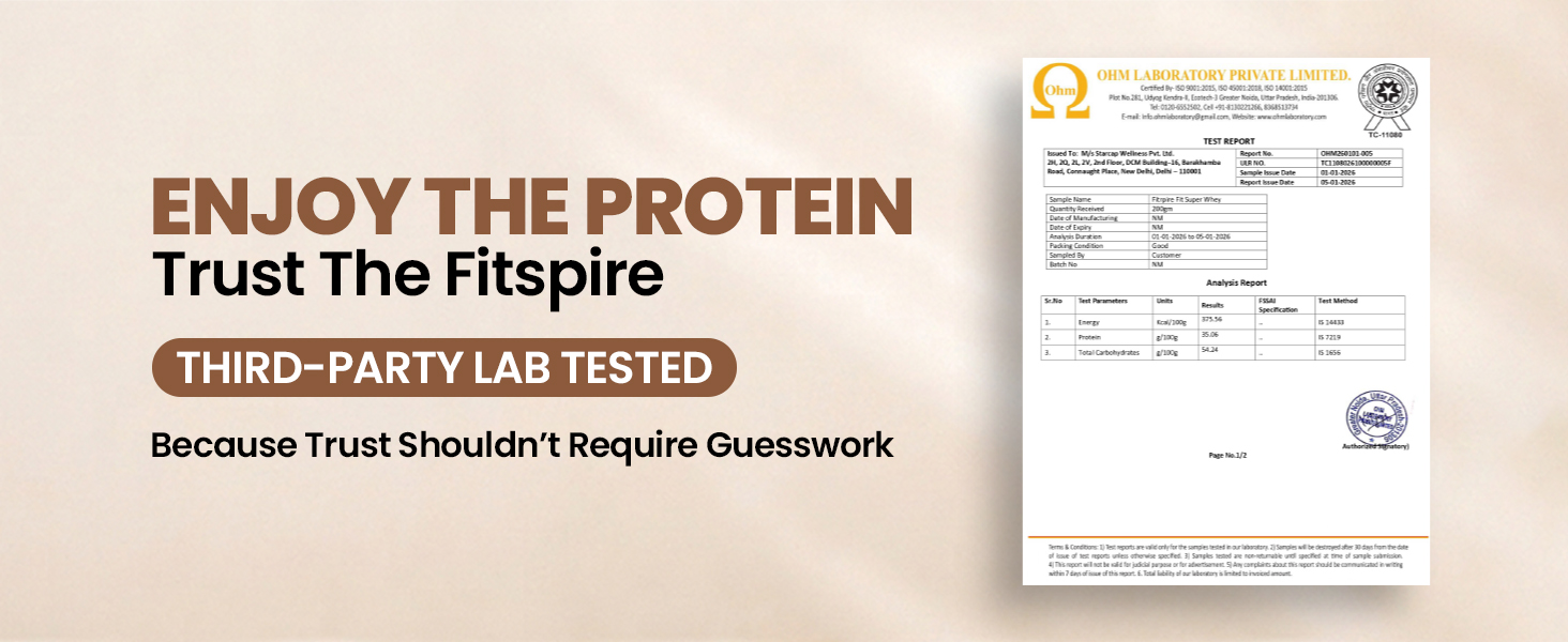 Fitspire Fit Super Whey Protein Powder- Gourmet Coffee- 1kg- No Added Sugar- Muscle Support- High Protein Formula with Digestive Enzymes for Better Absorption- Lean Muscle Growth- Daily Nutrition