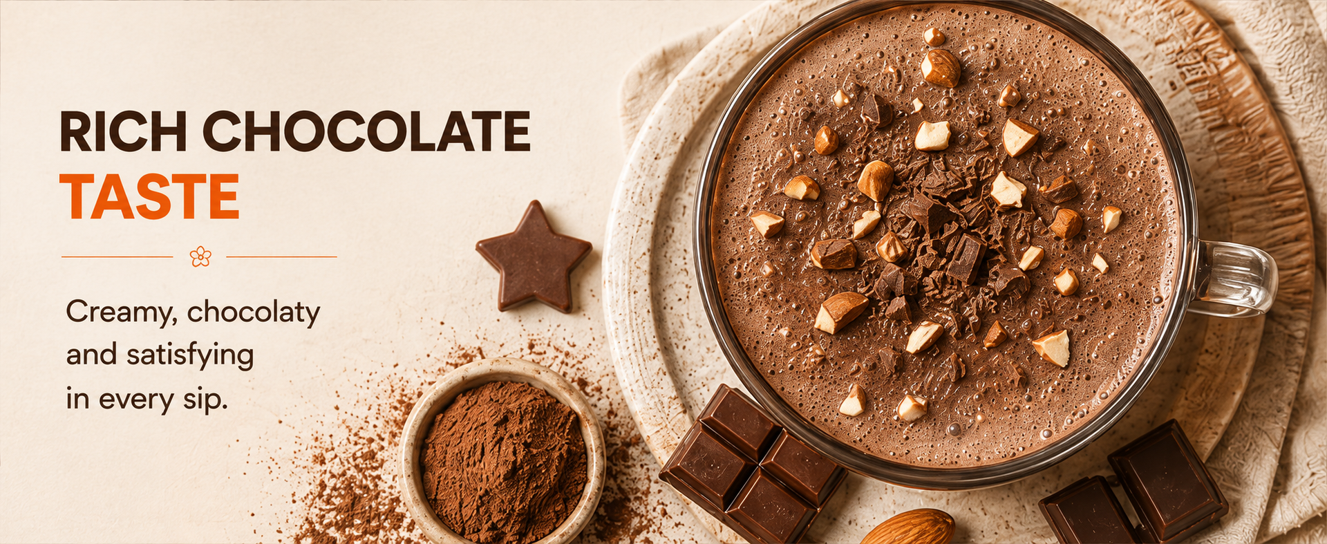 PRO+ Milky Millet Mix, Super Chocolate Flavor, 0% Refined Sugar, 16+ Superfoods, High Protein, 200g