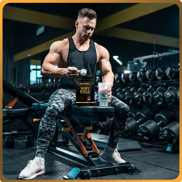 NAKPRO NUTRITION Gold Whey Protein Concentrate | 2kg Unflavoured | 28g Protein | Trustified Certified