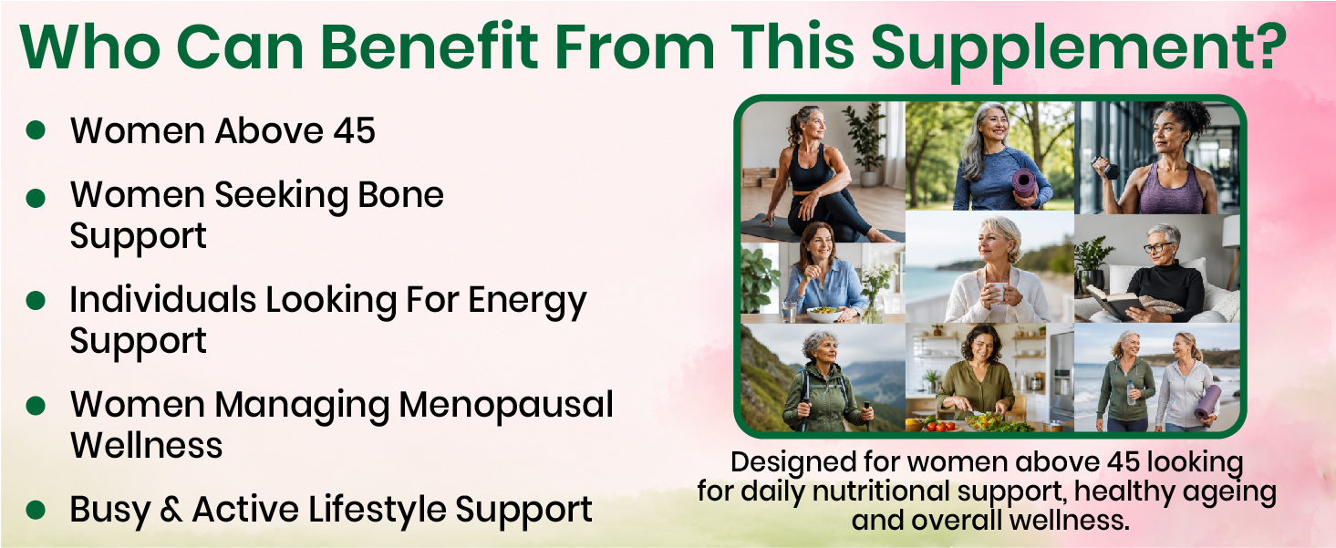 Vlado’s Himalayan Organics Plant Based Multivitamin Women 45+ Supplement - 120 Veg Tablets | Enhances Immunity | Boosts Energy Levels | Supports Memory | Good For Hair & Skin