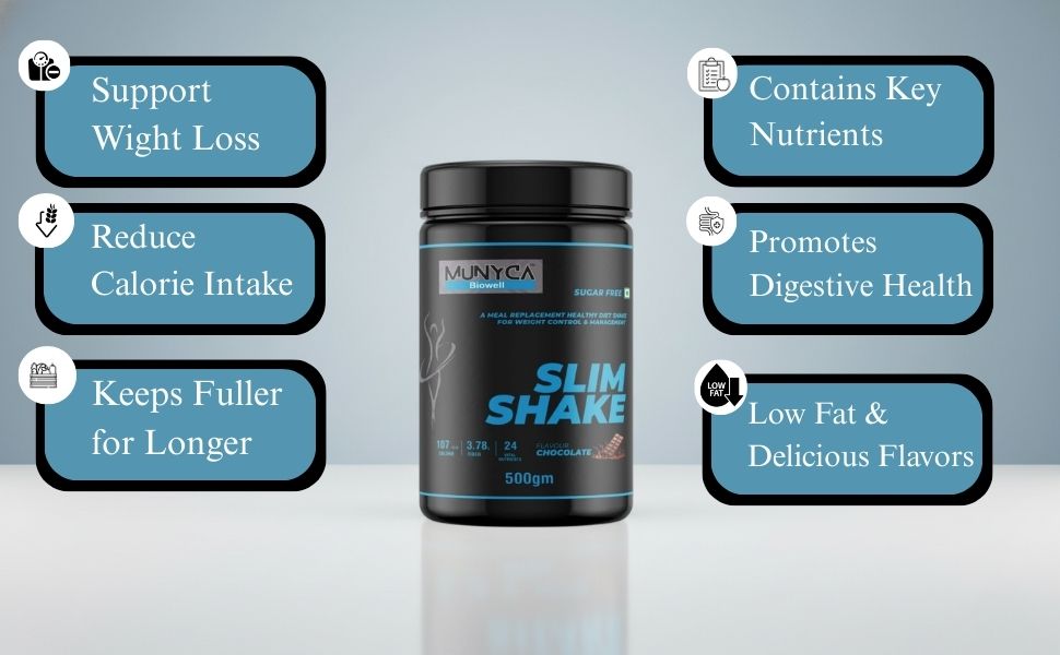 Biowell Strong Omega-3 60 Softgels + Slim Shake 500g Chocolate Combo – Brain, Heart, Skin & Joint Support with Sugar-Free Meal Replacement for Weight Management & Daily Nutrition