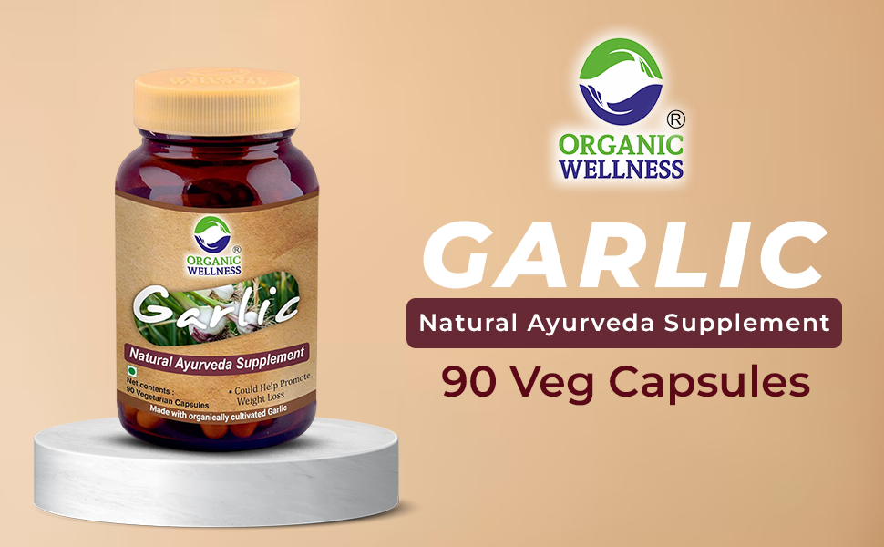 Organic Wellness Garlic 90 Vegetarian Capsule
