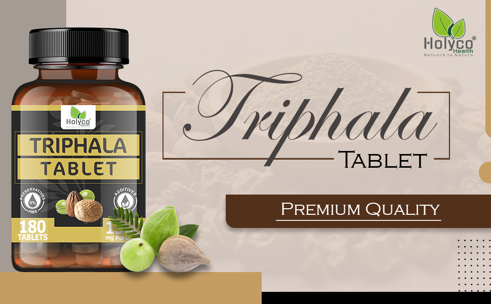 Triphala Tablet 180 TABLETS, Blend Of Amalaki, Haritaki, Bibhitaki (Pack of 2)