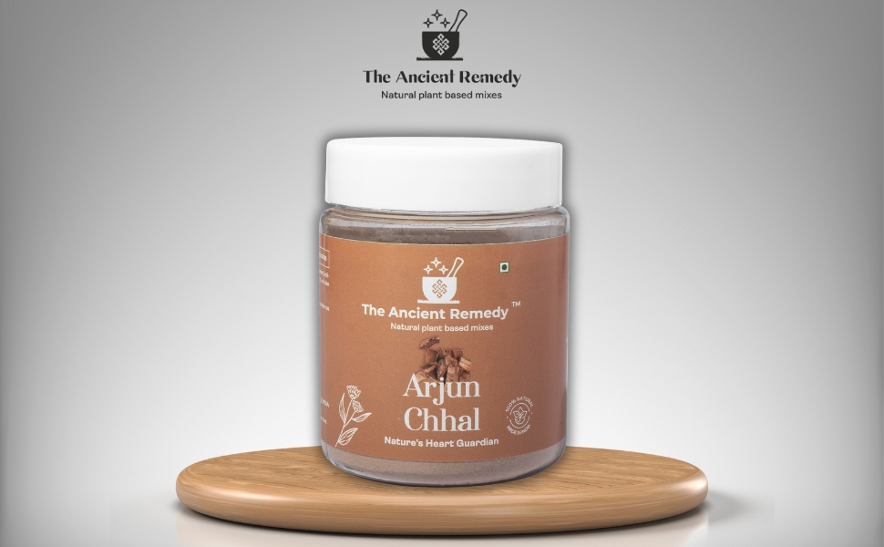 THE ANCIENT REMEDY Arjun Chaal Powder 110GM | 100% Pure Herbal Arjun Ki Chaal Powder For Men & Women Supports Heart Health, Promotes Good Cholesterol, Arjuna Pack 1