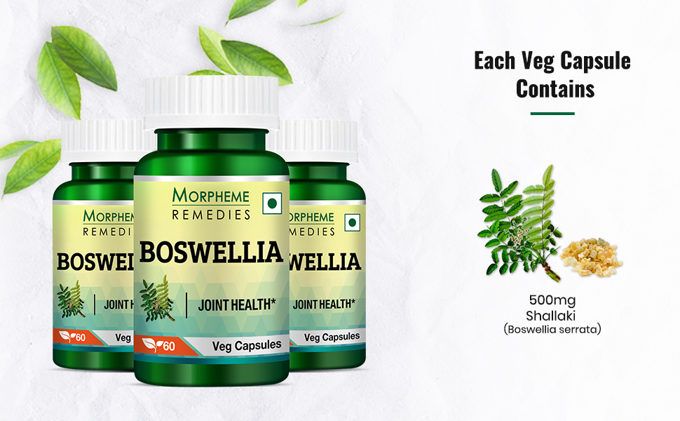 Morpheme Remedies Boswellia Shallaki 500 mg - 60 Veg Capsules