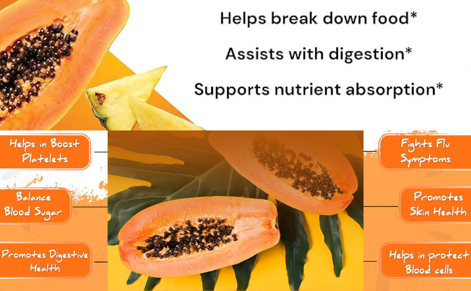 Papaya Leaf Tablets | for Platelet & Immunity Support - 120 Tablets