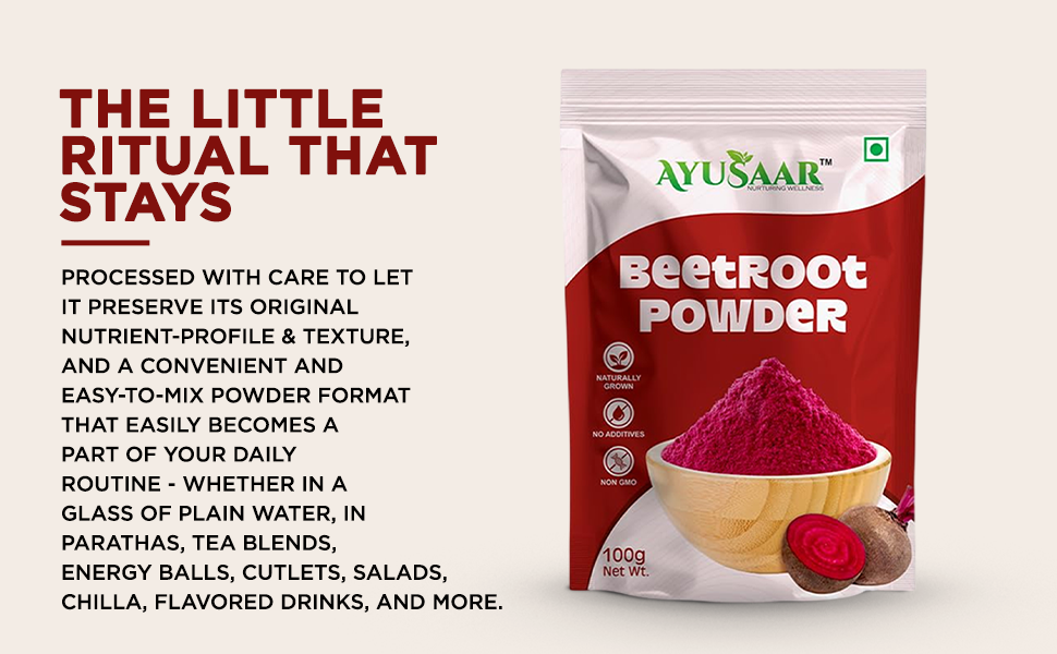 Beetroot Powder Combo Pack of 2 x 100g | Natural Beet Root Superfood Powder | Supports Nutrition, Energy and Healthy Lifestyle | Total 200g