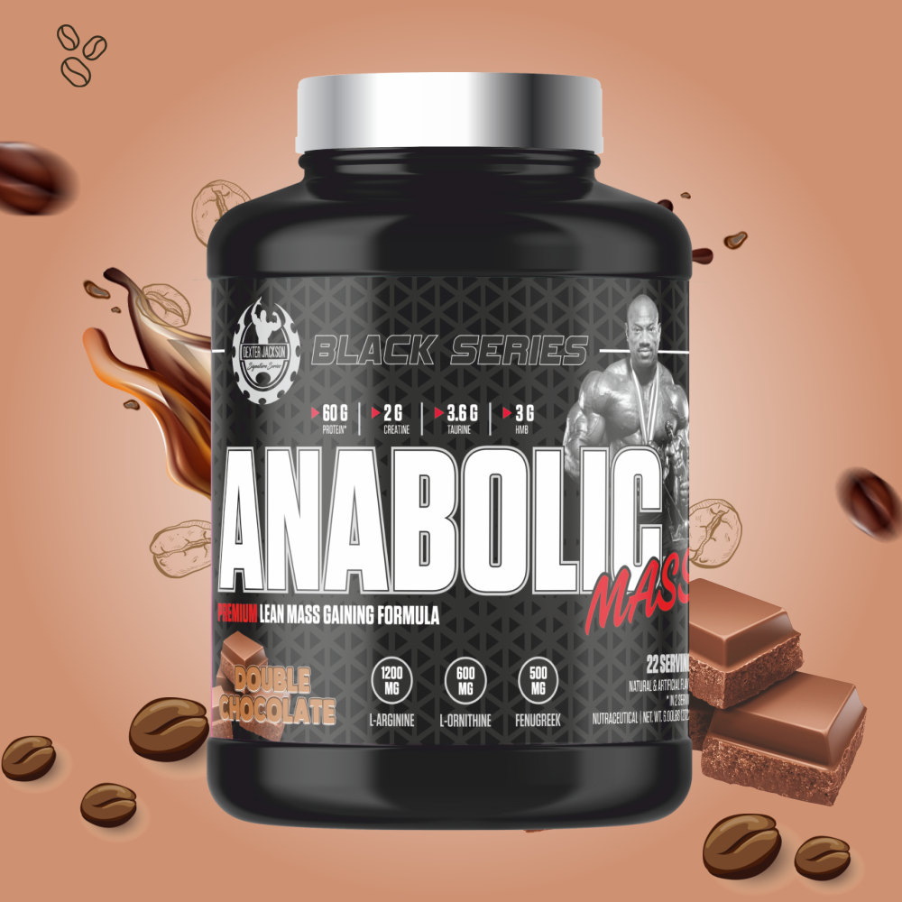 Dexter Jackson Black Series Anabolic Advance Whey & Isolate Matrix Protein Powder | Chocolate Smoothie Flavor | Gluten-Free | 76 Servings, 5 Lbs, 2268g