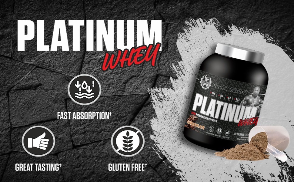 Dexter Jackson Black Series Platinum Whey Protein | 2 lbs | Premium Whey Blend for Muscle Growth & Recovery (2 Lbs, CHOCOLATE)