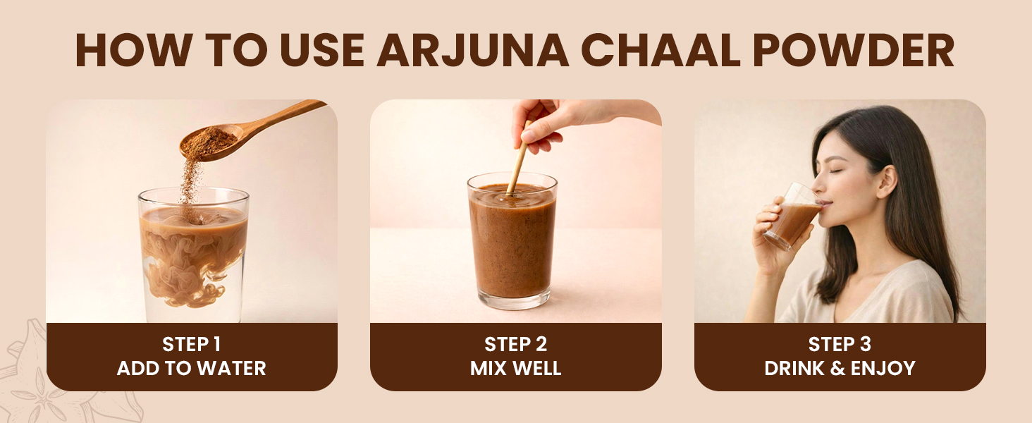 Carbamide Forte Arjun Ki Chaal Powder - 500g | Arjun Chaal Organic Powder From Arjuna Bark To Support Heart Health & Promote Good Cholesterol