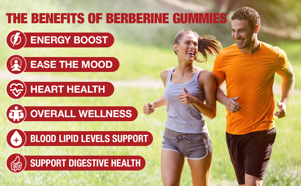 2 Pack Berberine Gummies with Ceylon Cinnamon, 2000mg Berberine HCL Supplement for Women & Men, Sugar Free, Vegan, Gluten-Free, Raspberry Flavor-120 Count