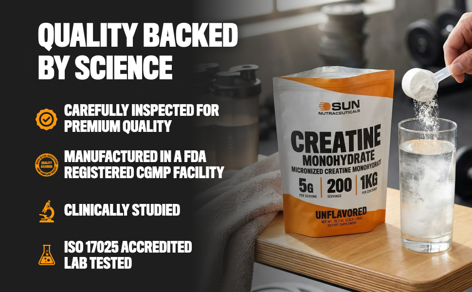 Bulk Creatine Powder for Men & Women, Unflavored Creatine Monohydrate 1kg