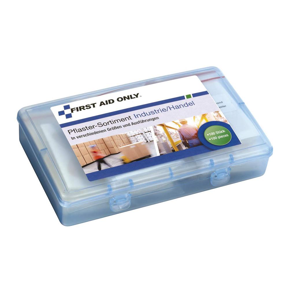 First Aid, only Assortment of Plasters, Industrial/Trade, Assorted Sizes and Designs, Pack of 100, P-10023