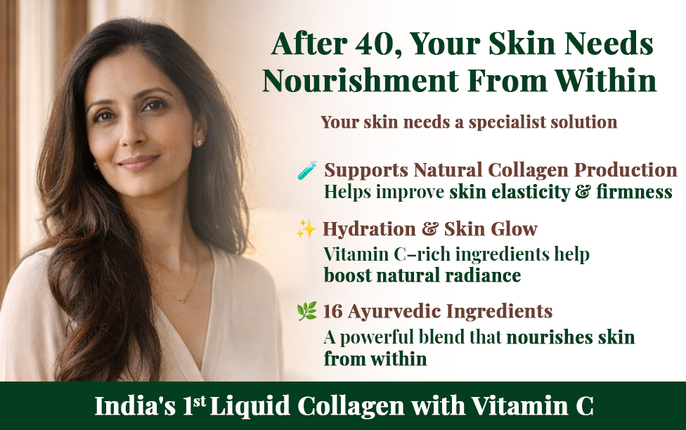 Vansaar 45+ Collagen Juice - 500 ML | Collagen Beauty Supplement for Women & Men with Amla, Aloe Vera, Sea Buckthorn, Vitamin C & 12 More Powerful Herbs | For Healthy Skin & Hair, Anti-Aging