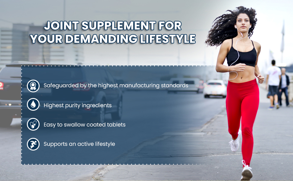 End2End Nutrition Joint Support Supplement with Glucosamine 1500mg, Chondroitin 400mg & MSM 400mg for Men and Women | Joint Health, Cartilage Support, Mobility and Flexibility - (Pack of 2) 120 Tablets