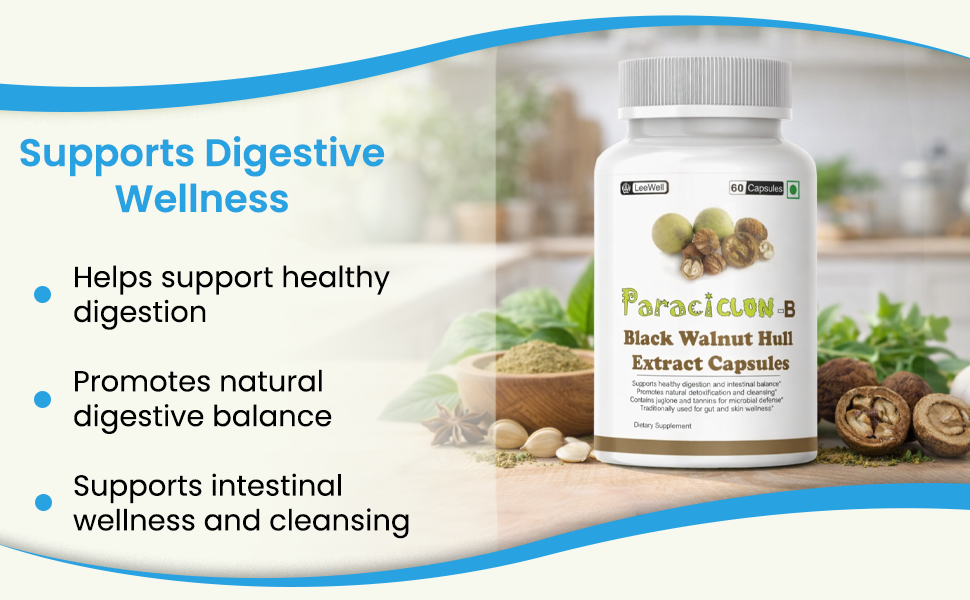 Paraciclon -B Black Walnut Hull Extract 1200mg, 60 Capsules