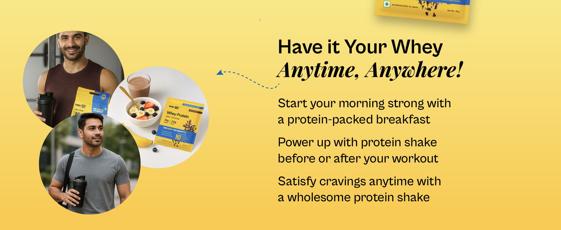 Tata 1mg Whey Protein | Hazelnut & Chocolate | 24g protein | 36g