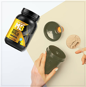 MuscleBlaze 100% Whey Gold Protein Powder Isolate, 1kg (2.2lbs)