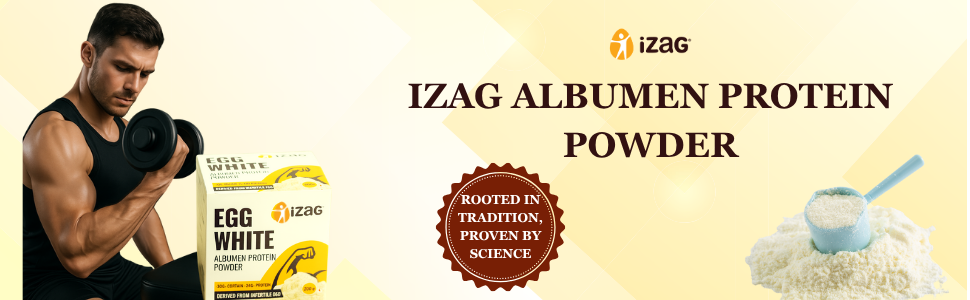 iZaG Egg White Albumen Protein Powder | Unflavoured | Clean Protein Source | Gluten-Free, Lactose-Free | Supports Daily Protein Intake (200 g)