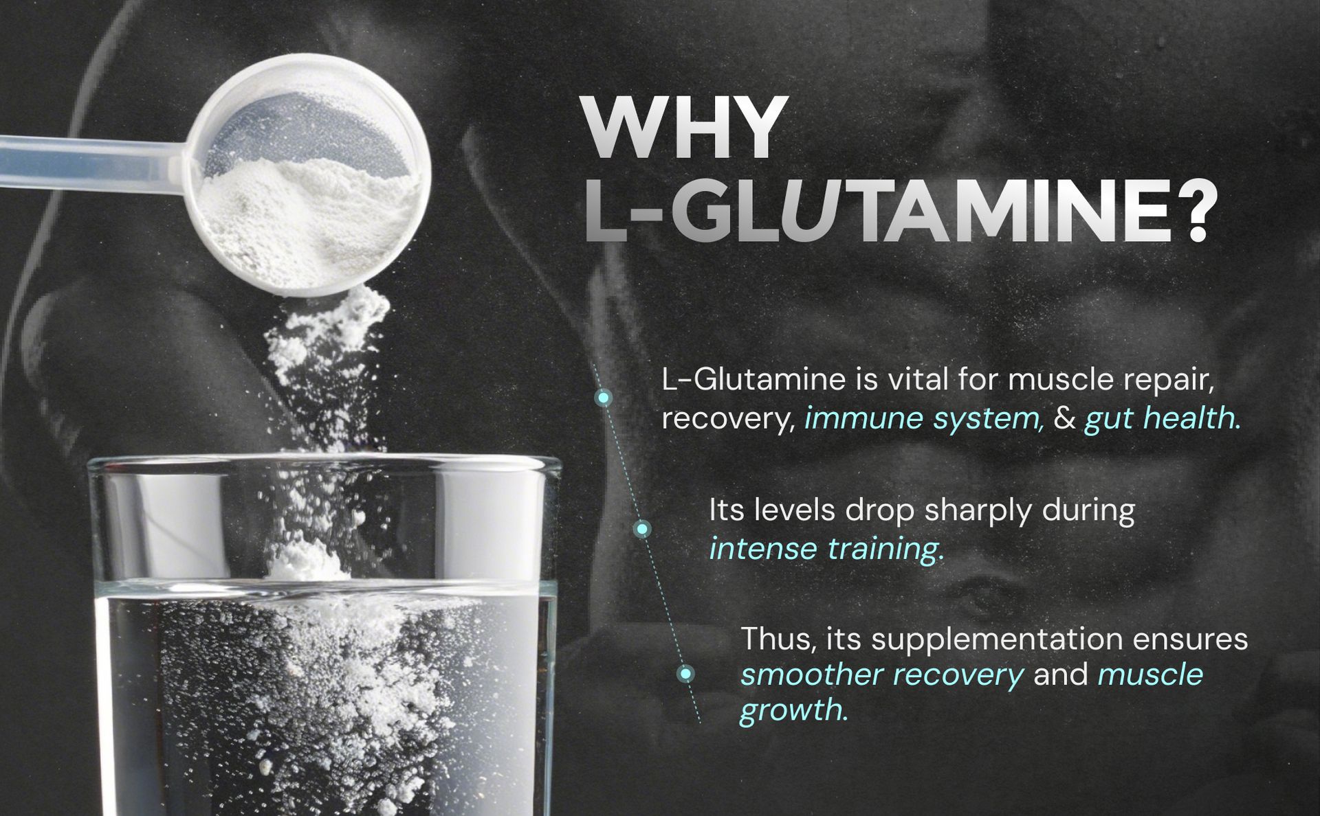 Nutrabay Pure L-Glutamine Powder 5000mg, Amino Acid - Post Workout Supplement for Muscle & Immunity Build Up - 150g, Unflavoured | 100% Authentic Supplement | No Banned Substances | Tested for Purity