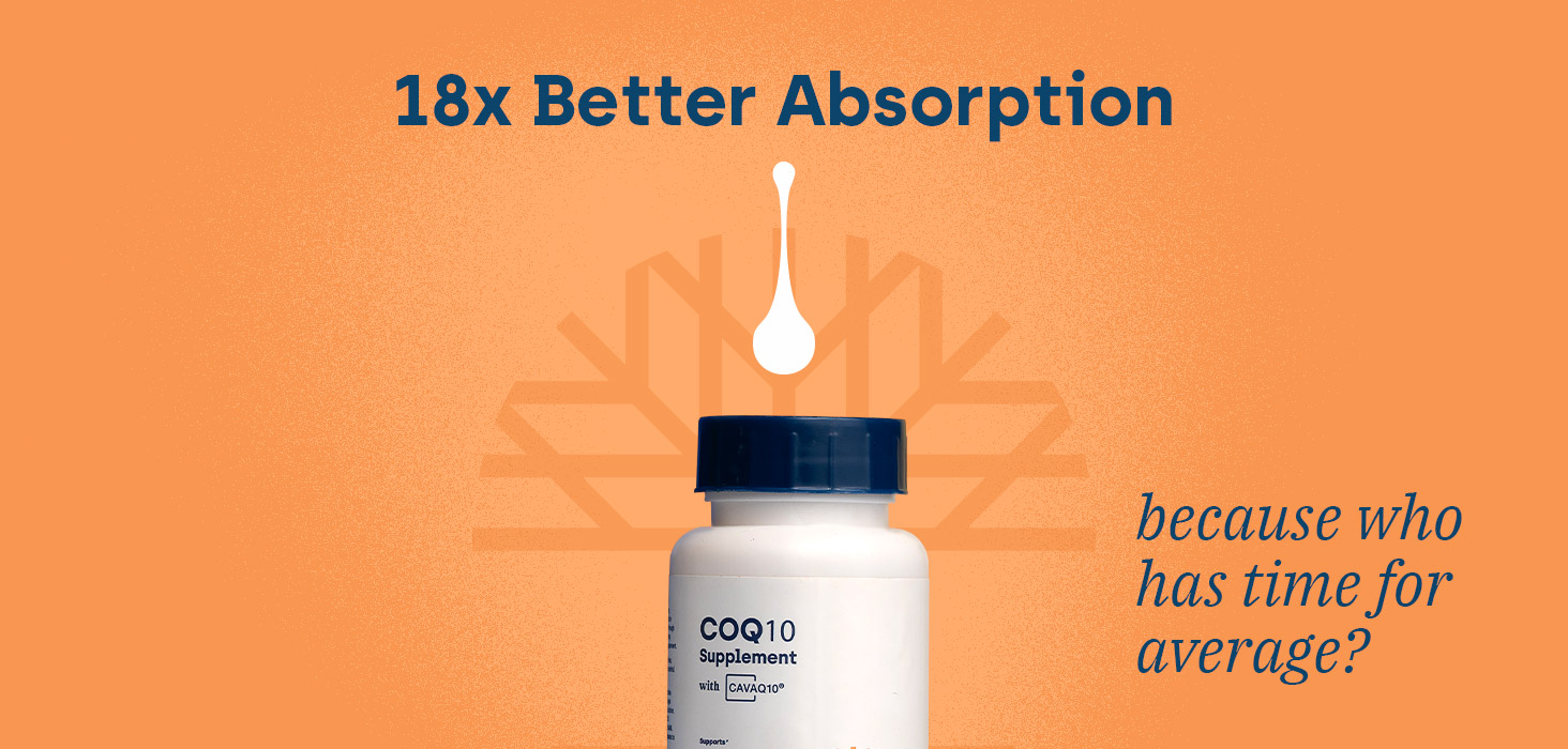 Premium COQ10 Supplement with 18x Better Absorption to Support Ubiquinol Levels – Coenzyme q10 & Antioxidant Capsules to Boost Energy, Support Heart Health, Fertility and Mitochondria - 60 Servings