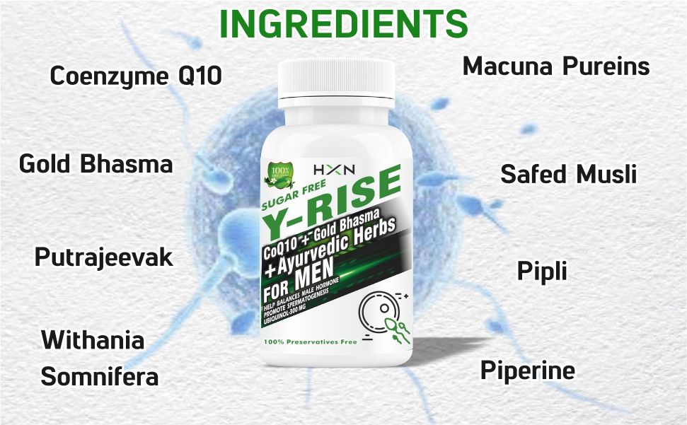 HXN CoQ10 Supplement 300mg for Men – Coenzyme Q10 with Alpha Lipoic Acid & Piperine Extract for Heart Health, Energy & Antioxidant Support – 30 Capsules