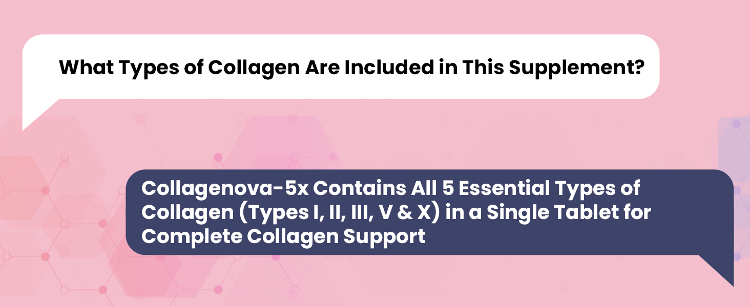 Carbamide Forte Hydrolyzed Multi Collagen Tablets | 5 Types I, II, III, V & X Collagen Powder for Joint Support & Glowing Skin | Collagen Supplements for Women & Men - 90 Tablets (Pack of 2)