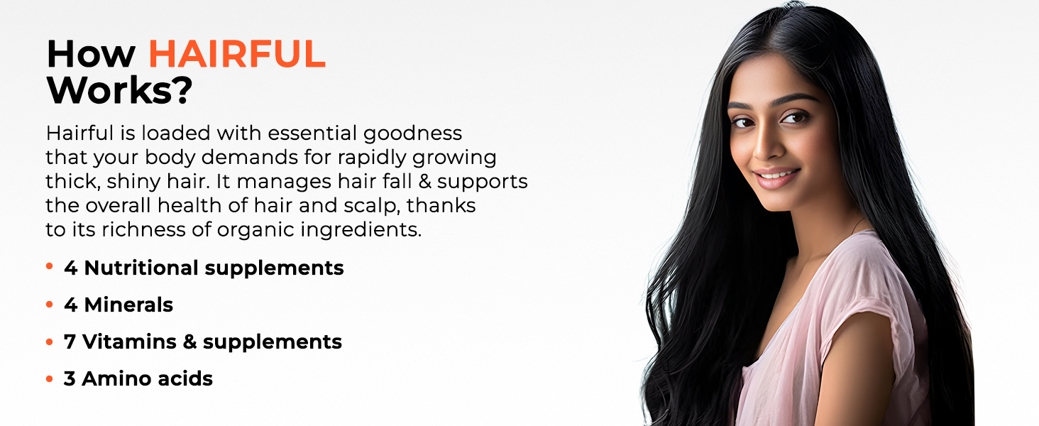 HairFul Biotin Tablets-Collagen Peptides, Green Tea Extract and Grape Seed Extract Tablets - Vitamins and Minerals