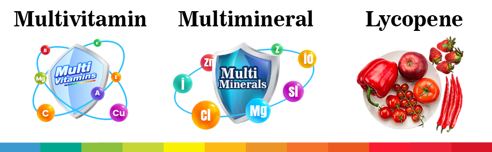 Healing Pharma - ABCDZ Multivitamin & Multimineral Tablets with Lycopene | Daily Immunity, Eye Health & Antioxidant Support | Energy Booster for Men & Women | 1 Strips x 15 Tablets
