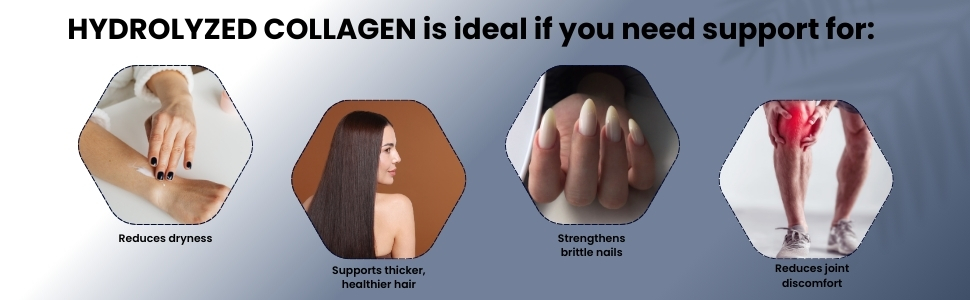 Vokin Biotech Hydrolyzed Collagen Peptides 6000 Mg With Type 1 & 3 Supports Skin,Hair,Nails & Joints (180 Tablets),1 Count