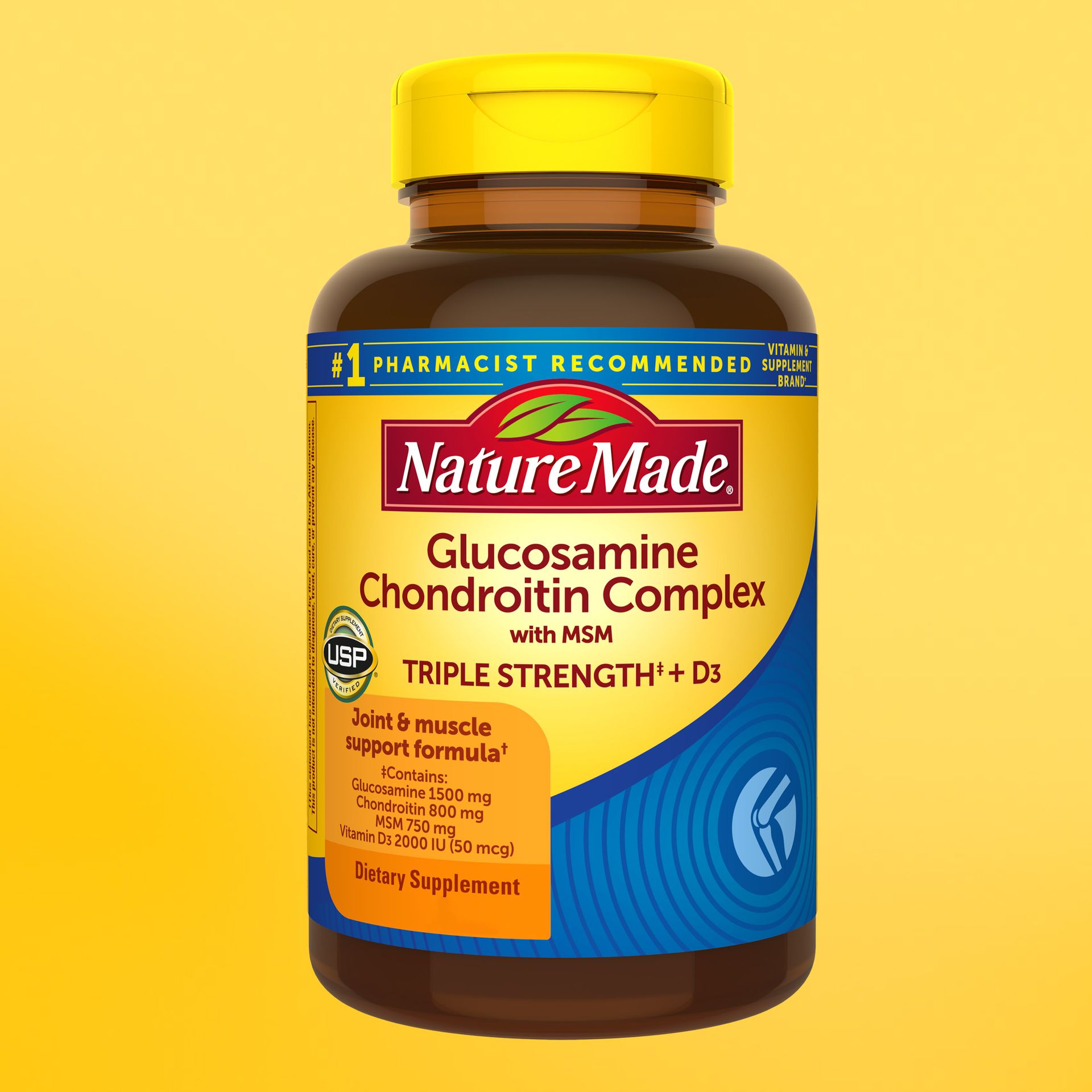 Nature Made Glucosamine Chondroitin Complex with MSM, 120 Caplets