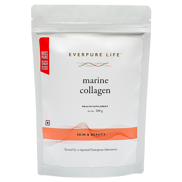 Skin & Beauty Marine Collagen Powder (75g) | Hydrolysed Korean Supplement Peptides for Glowing Skin, Healthy Hair & Nails | No Added Sugar & Unflavoured | For Men & Women