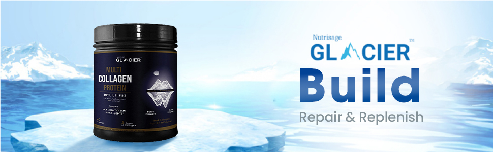 Multi Collagen Peptides Powder -Easy to Dissolve - Type I, II, III, V, X - for Women & Men - Promotes Hair, Skin, Nails, & Joint Health