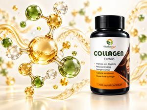 Collagen Protein Capsules 1000 mg for Men & Women | Amino Acid Blend with Glycine, Proline, Hydroxyproline & Vitamin C | Skin, Hair, Joint & Bone Nutrition | 60 Capsules
