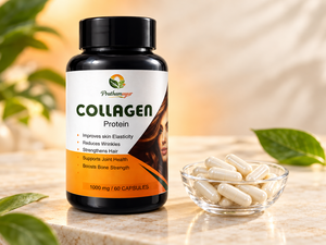 Collagen Protein Capsules 1000 mg for Men & Women | Amino Acid Blend with Glycine, Proline, Hydroxyproline & Vitamin C | Skin, Hair, Joint & Bone Nutrition | 60 Capsules
