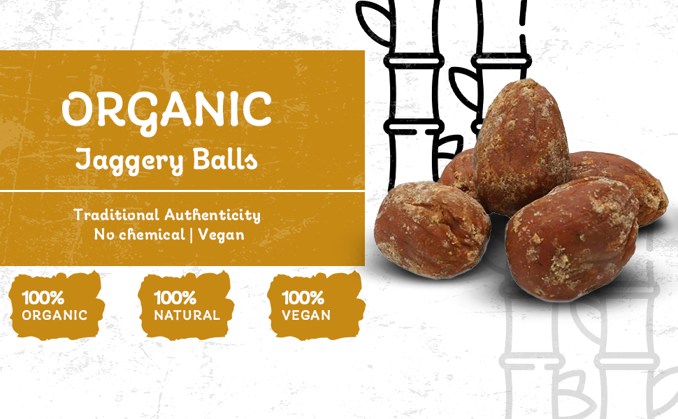 Jaggery Balls / மண்டை வெல்லம் 1kg by Amirtham Organic Foods