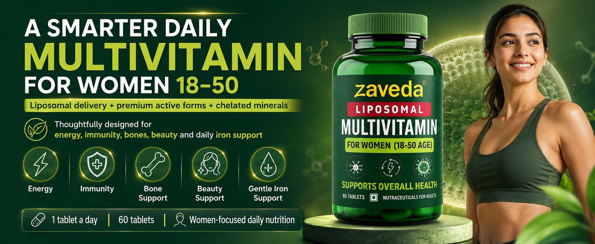 Liposomal Multivitamin for Women, 60 Tablets