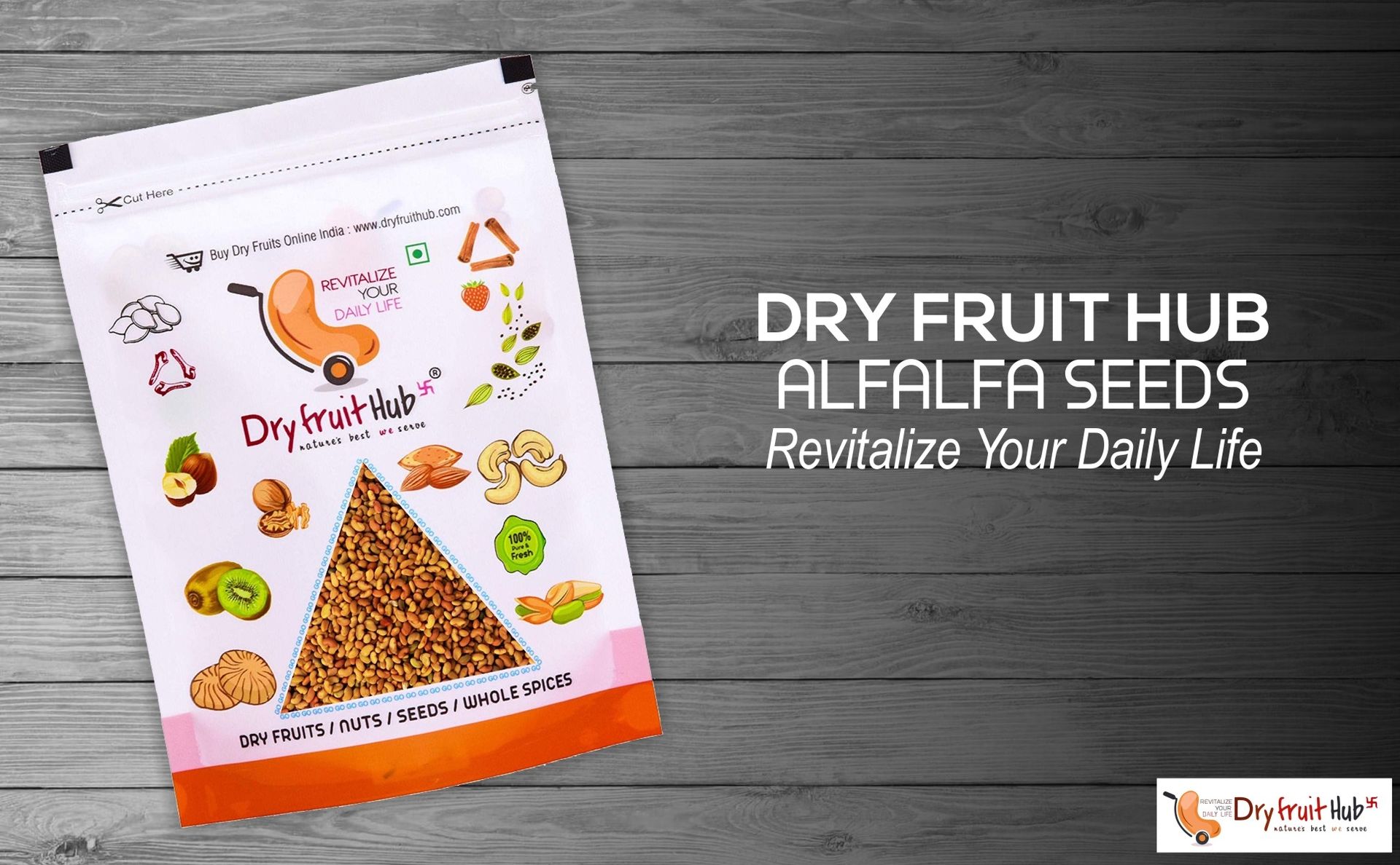Dry Fruit Hub - Alfalfa Seeds 400gm,Alfalfa seeds for sprouting,