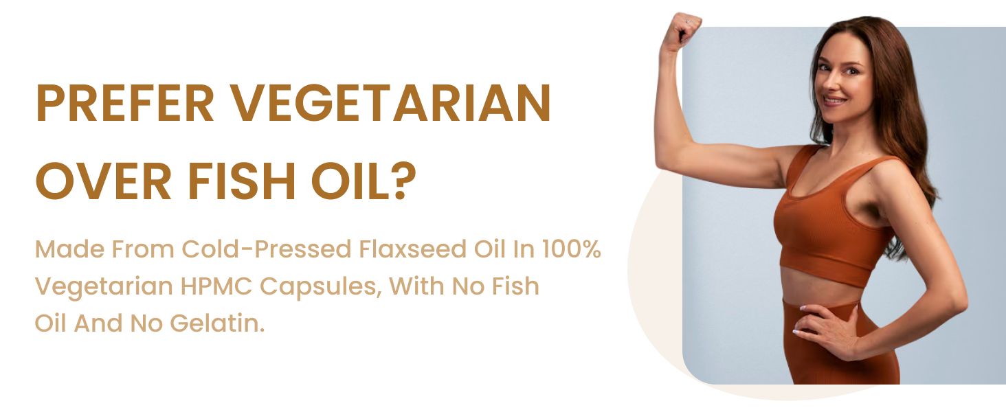 Omega 3-6-9 Capsules with Flaxseed Oil – Plant-Based Essential Fatty Acid Supplement – Daily Wellness Support 1000g (60 Count (Pack of 2))
