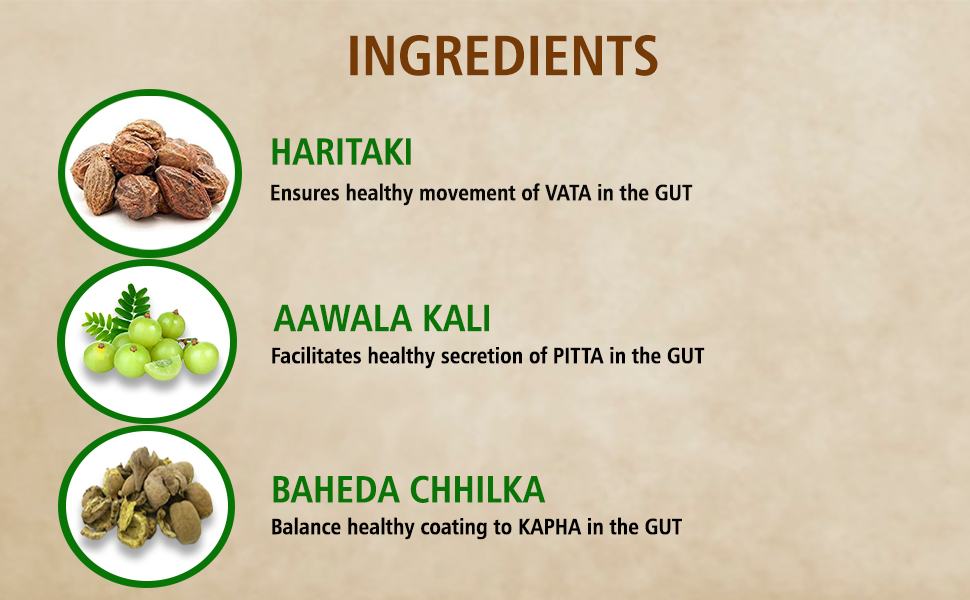Baidyanath Asli Ayurved Nagpur Triphala Churna I Ayurvedic Remedy For Gastro-Intestinal Health - 500G