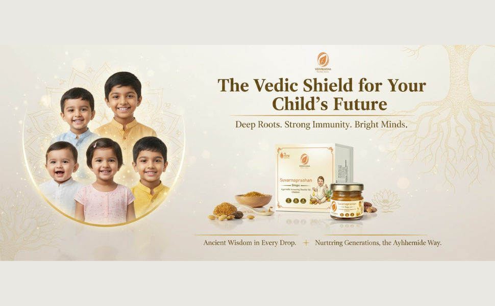 Suvarnaprashan Drops for Kids – Ayurvedic Immunity Booster, Improves Memory & Growth – 30 mL