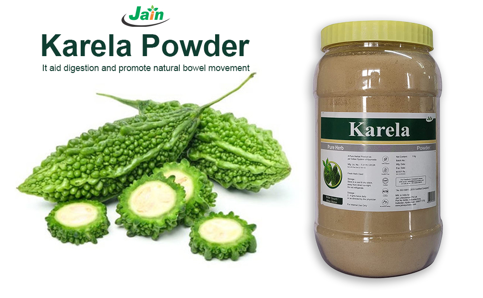 Jain Pure Karela Powder - 1kg | 100% Natural Bitter Gourd (Momordica charantia) | Supports Blood Sugar Management, Liver Health & Digestion | Rich in Antioxidants & Nutrients
