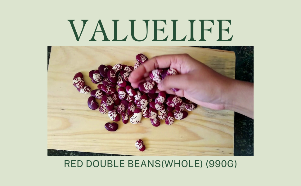 Valuelife Natural Red Double Beans for Healthy Cooking (whole) - (990g)