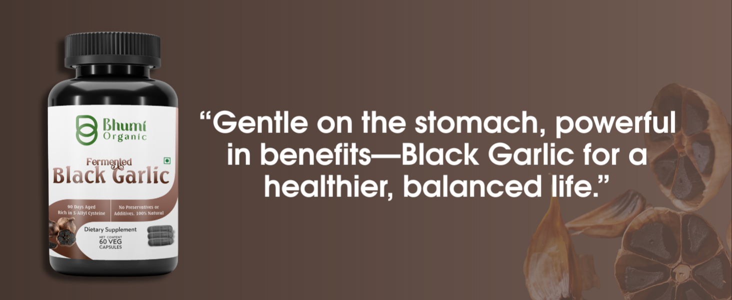 Aged Black Garlic Capsules, 60 Veg Caps, 500mg