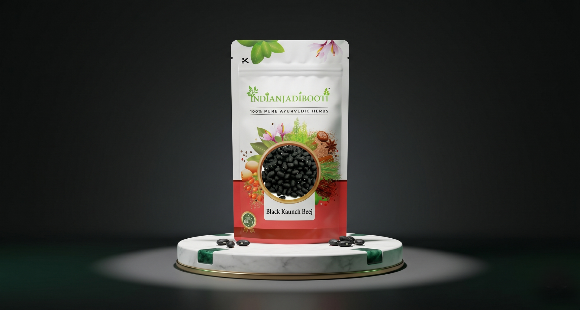 IndianJadiBooti Black Kaunch Beej (Kali Mucuna Pruriens/Velvet Bean) – High-Potency Raw Seeds for Deep Vitality, Stamina & Advanced Nervous System Support (250g Raw)