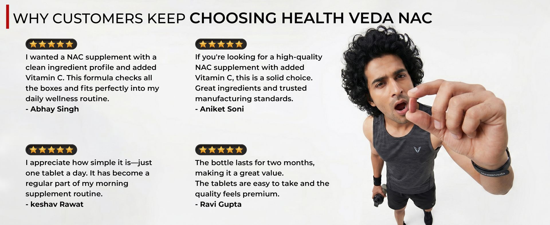 Health Veda Organics N-Acetyl L-Cysteine (NAC) 600 mg | 60 Veg Tablets | Lung,Respiratory Support & Antioxidant Supplement
